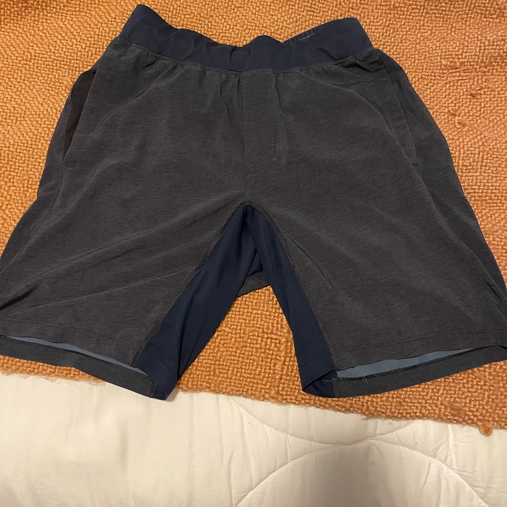 Lululemon Athletica T.H.E. Short Linerless 9" Blue/Gray